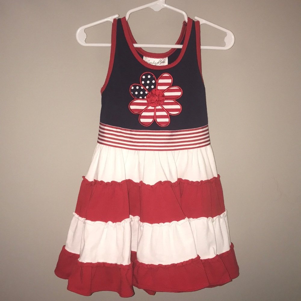 Fourth of July Dress Little Girls Sz 4